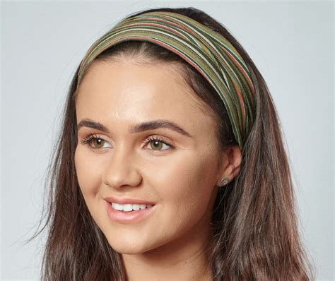 Headband Green Striped Nepalese Bandana Fair Trade Stirnband Etsy