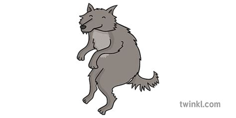 Big Bad Wolf Illustration Twinkl
