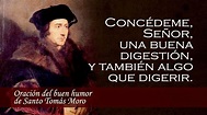 Oración del Buen Humor de Santo Tomás Moro - ACI Prensa Thomas ...