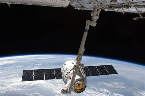 Hd Wallpaper Gray And White International Space Station Satellite