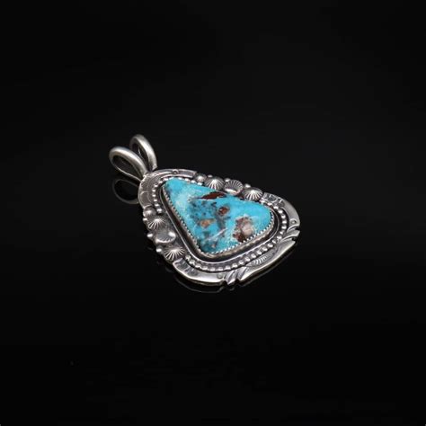 Pendant Bisbee Turquoise Silver Strerling By Jeanette Dale Jjdpe A