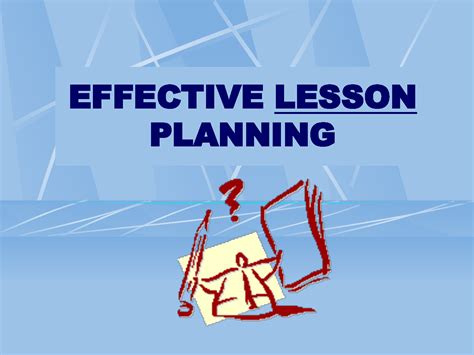 Lesson Planning Riset
