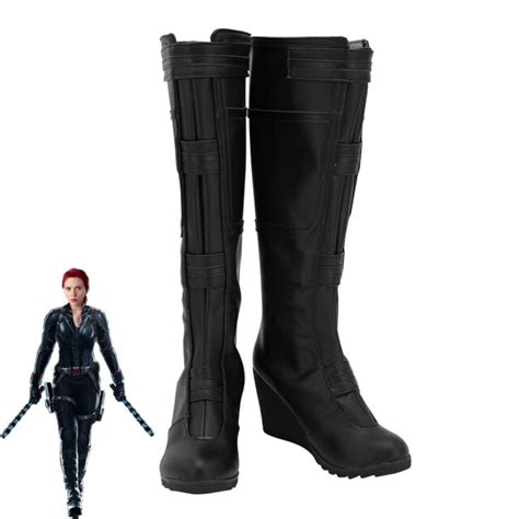 Avengers Endgame Black Widow Natalia Romanova Cosplay Shoes Boots