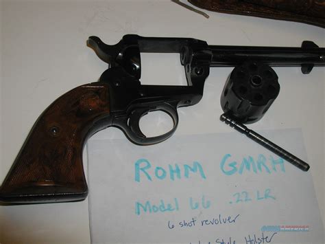 Rohm Gmrh Model 66 22 Cal Revolver With Wester For Sale