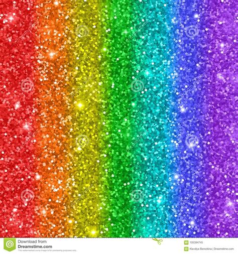 Multicolored Rainbow Glitter Background Vector Stock Vector