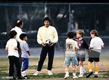 Mark Spitz and son Matthew attend a soccer training session, Mark ...