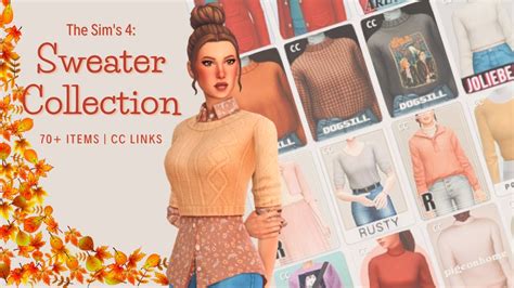🍂autumn Is Here The Sims 4 Sweater Collection 70 Items Cc Links