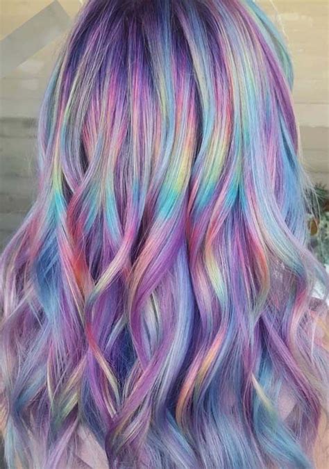 This is the best style of the ladies hairs with the multi color hairs with this full curly hairs style for the ladies. Pretty Shades Of Rainbow Hair Colors for Women in 2018 ...