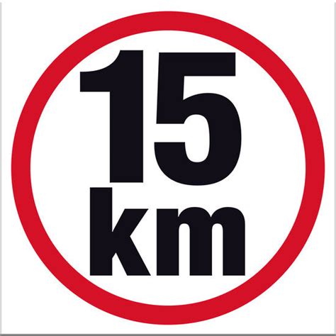 15 Km Sign Markit Graphics