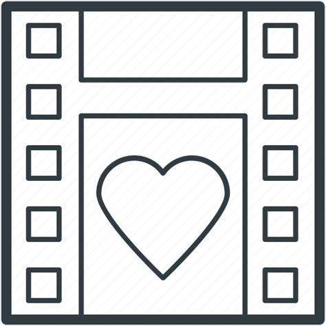 Camera, camera reel, film reel, heart sign, image reel, movie reel icon - Download on Iconfinder