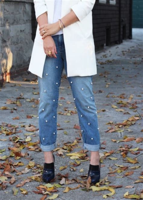 The Hottest Fashion Trend 10 Pearl Embellished Denim Outfits Styleoholic