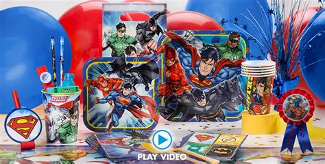 Justice League Party Supplies Superhero Birthday Party Party City
