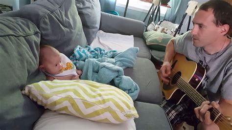 Dad Playing Guitar And Singing To Baby Girl So Cute Keith Urban