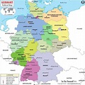 Mapa de Alemania con regiones y ciudades | Mapas de Alemania para ...