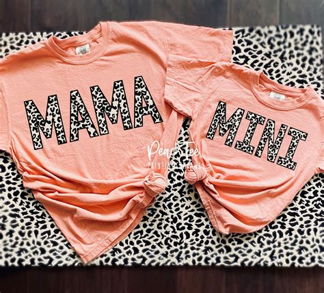 Mama And Mini Matching Shirts Mama And Mini Leopard Print Etsy