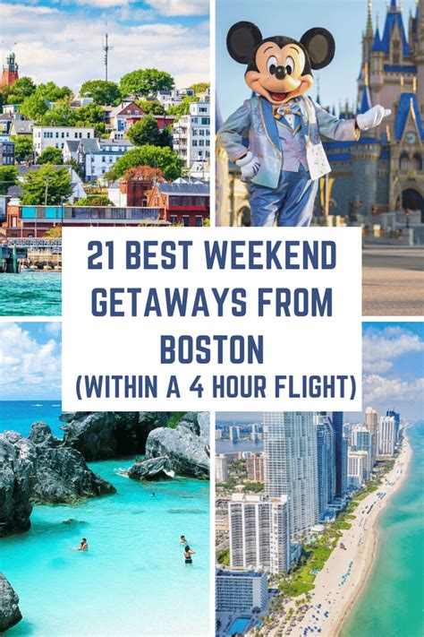 Best Weekend Getaways From Boston Within A Hour Flight