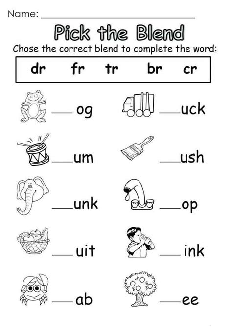 Home > english language arts worksheets > bl blends. English Worksheets for Grade 1 Of Correct Blend Kindergarten English Worksheets - Free Templates