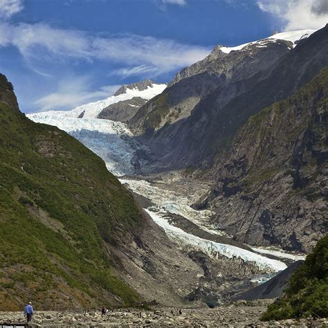 The Franz Josef Glacier In Westland National Park New Zealand