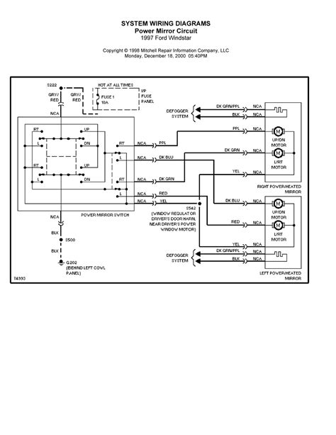 This manual comes under the category if your car radio does not turn on, it will not receive any power. DIAGRAM Complete System Wiring Diagrams 1997 Ford Windstar FULL Version HD Quality Ford ...