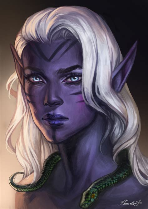 Dark Elf Girl Appreciation Blog Character Portraits Elf Art Elves Fantasy