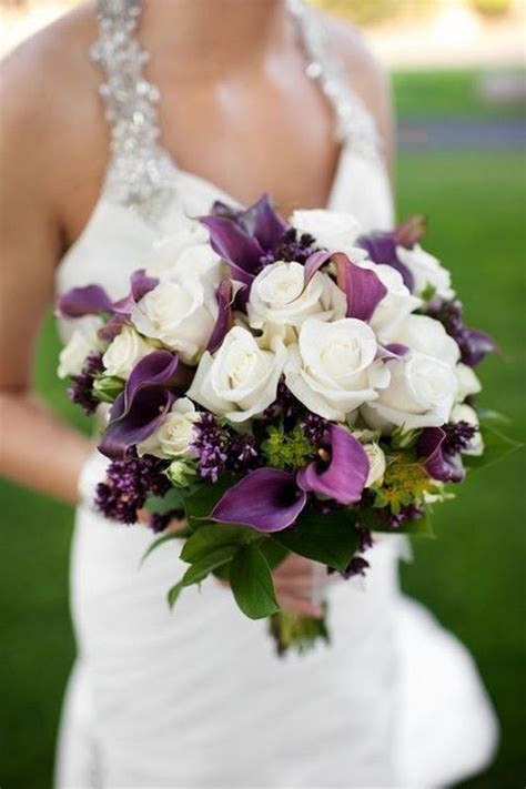 18 Most Beautiful Calla Lily Wedding Bouquets With Images Purple