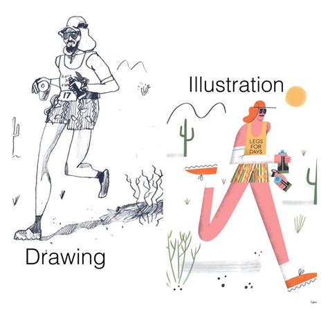 The Difference Between Drawing And Illustrating Drawing And