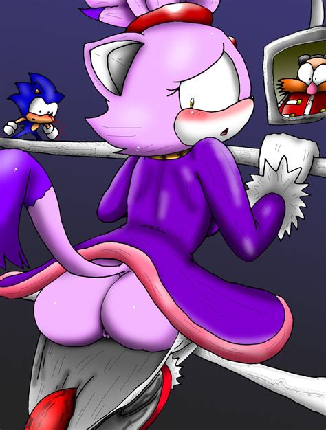 Rule 34 Anthro Ass Blaze The Cat Blush Bondage Bound Clothed Clothing