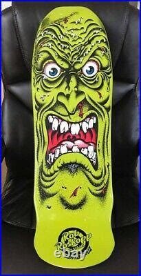 Early Santa Cruz Rob Roskopp Exclusive Green Face Reissue Skateboard