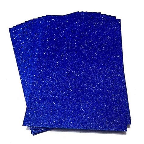 Glitter A4 Foam Sheets Dark Blue Set Of 5 Cagf 12 Hndmd