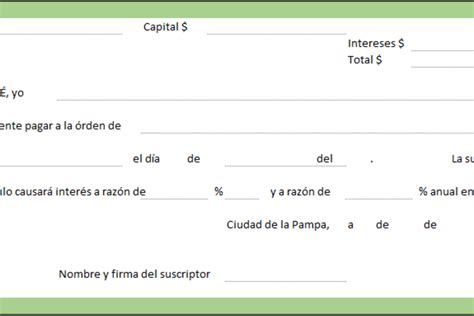 Descargar Plantilla Excel Formato De Pagaré 【 Gratis 】 • Descargas