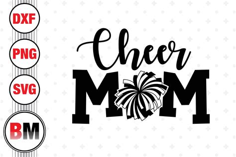 Cheer Mom SVG, PNG, DXF Files By Bmdesign | TheHungryJPEG.com
