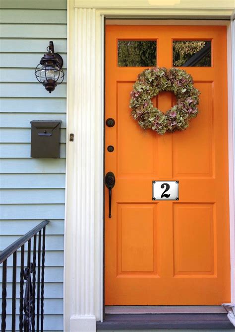 Thats My Letter Orange Front Door Colors Exterior Paint Colors For