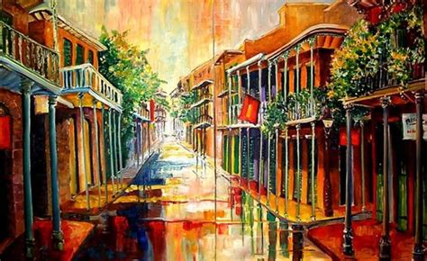 French Quarter Rain 2 Panels Sold By Diane Millsap From New Orleans