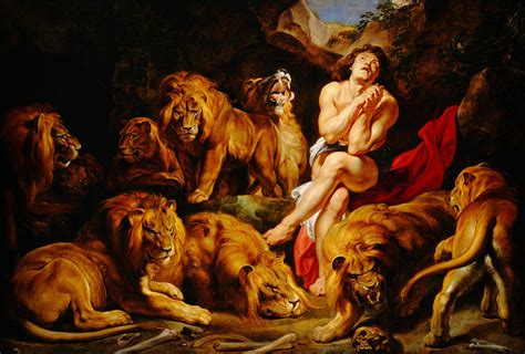 Daniel In The Lions Den Painting By Celestial Images Fine Art America