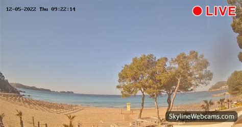 LIVE Webcam En Direct Majorque Plage De Paguera SkylineWebcams