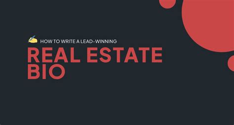 Real Estate Agent Bio 10 Examples Of Lead Winning Bios Curaytor