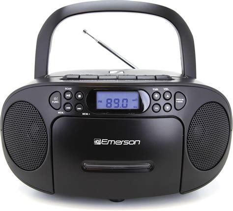 Emerson Epb 3003 Portable Cdcassette Boombox With Amfm