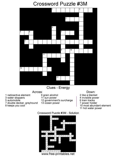 The not too hard or easy book of crossword puzzles: Medium Printable Crosswords - Free Printable Crossword Puzzles