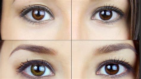 Pure Hazel Contacts On Dark Brown Eyes