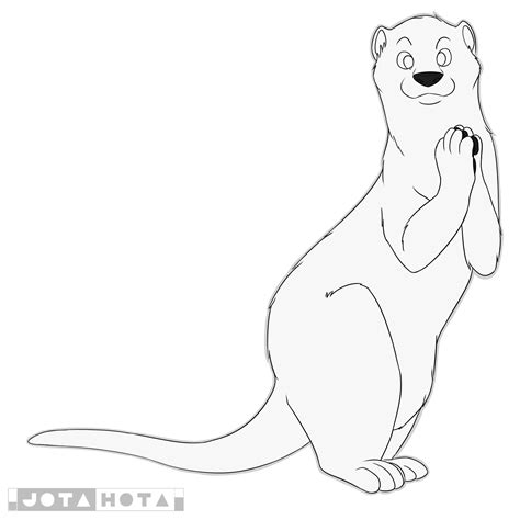 Otter Free Lineart By Jotahota On Deviantart