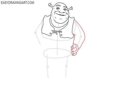How To Draw Shrek Easy Drawing Art