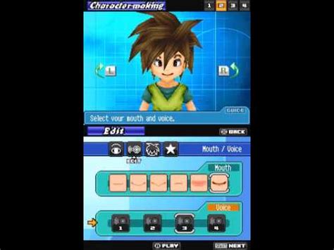 While the user can assign a gender, name, birthday, favorite color, and mingle preference to a mii, the majority of the interface used for mii creation focuses on the appearance of its face and head: Blue dragon awakened shadow ds character creation boy ...
