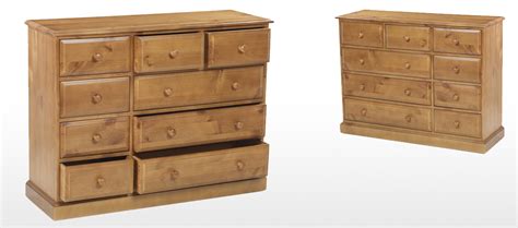 Essentials Pine 9 Drawer Chest Of Drawers Quercus Living