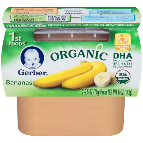 Gerber Organic 1st Foods Bananas Shop Baby Food At H E B