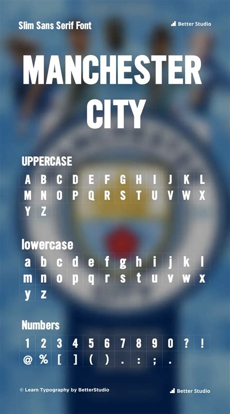 Manchester City 22 23 Kit Font Download Free