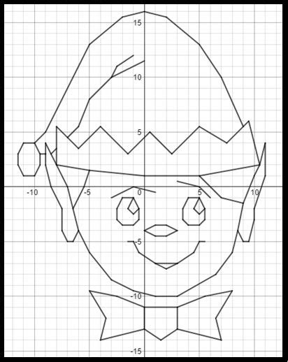 Christmas Elf A Coordinate Graphing Activity Coordinate Graphing
