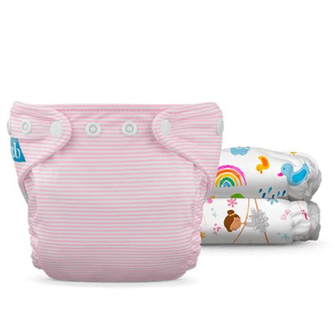 Pack Of 3 Reusable Cloth Diapers With Fleece Charlie Banana