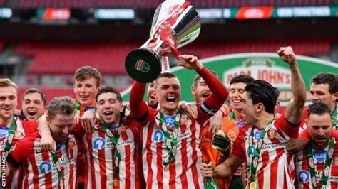 Papa Johns Trophy 2020 21 Final Sunderland Beat Tranmere For Historic