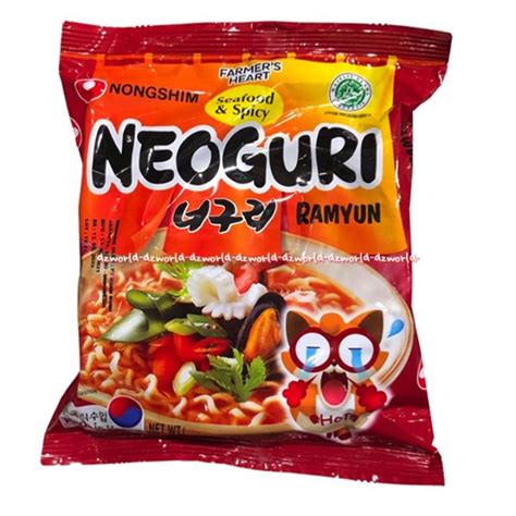 Nongshim Neoguri Ramyun 120gr Seafood Spicy Noodle Soup Mie Instan Kuah Sup Rasa Sea Food Pedas