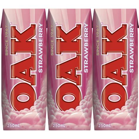 Calories In Oak Strawberry Flavoured Milk Calcount